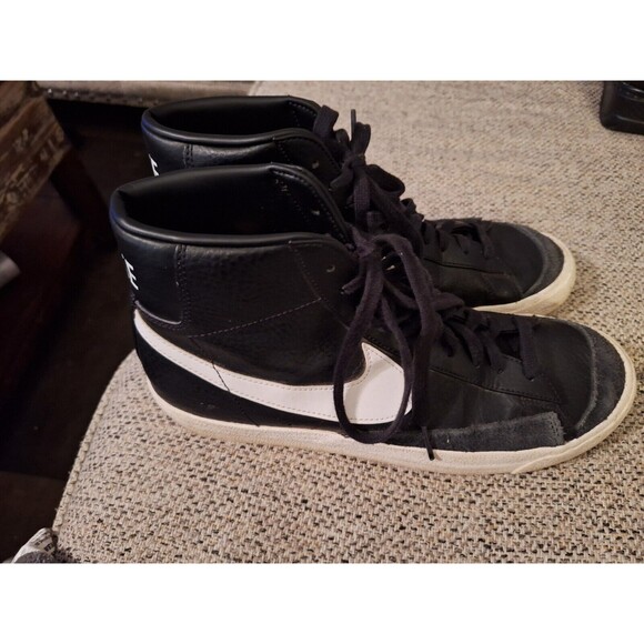 Nike Blazer Mid 77 Men's Size 10 US BQ6806-100 Black/White Athletic Shoes - Picture 3 of 8